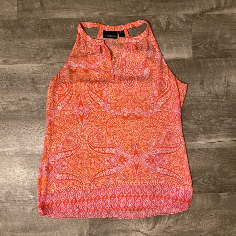 NWOT Paisley Bright Chiffon Cami
